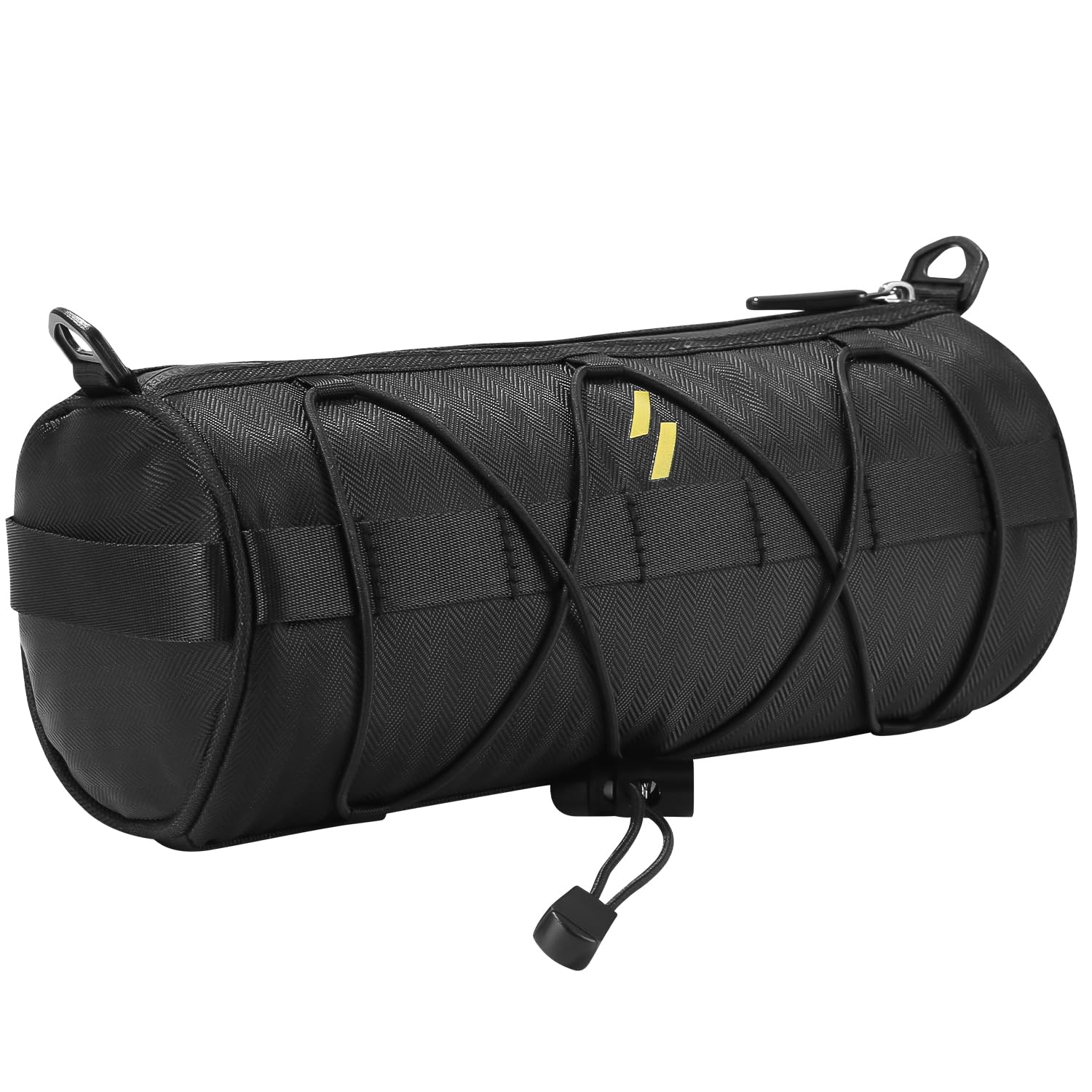 Zhufas Multifunktionale Fahrrad Lenkertasche,Fahrradtasche vorne Lenker,Aufbewahrungstasche mit Schultergurt für Radfahren Reisen (Schwarz) von Zhufas