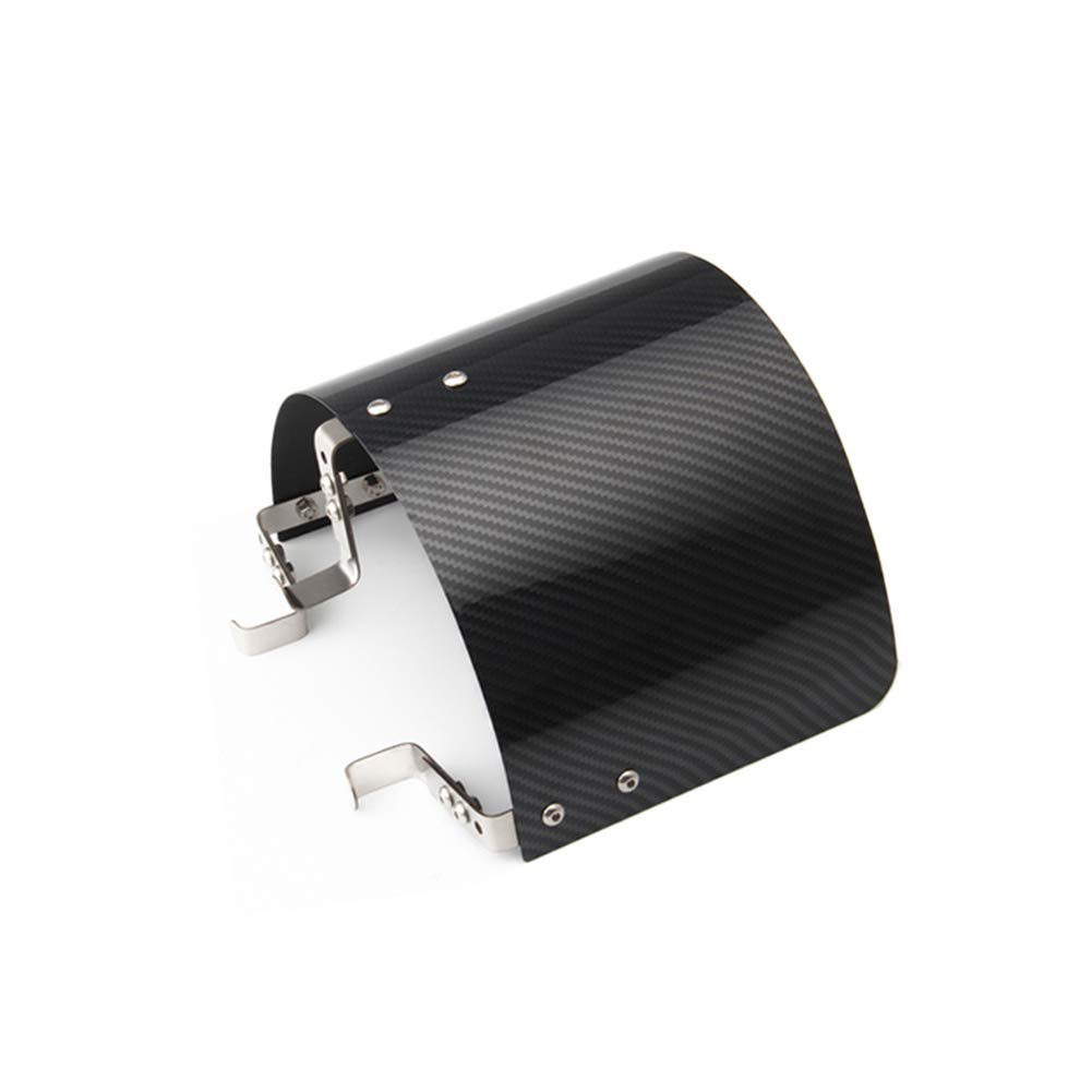 Air Filter Cover Heat Shield, Kaltluft Ansaugfilterabdeckung Für Rennwagen Luftfilter Hitzeschild Sport Stainless Steel Air Filter Cover for 2.5-5 Inch Neck Car Accessories, Kohlefaser Air Filter Cover Heat Shield, Kaltluft Ansaugfilterabdeckung Für Rennwagen Luftfilter Hitzeschild Sport Stainless Steel Air Filter Cover for 2.5-5 Inch Neck Car Accessories, Kohlefaser von Zhuodingsen