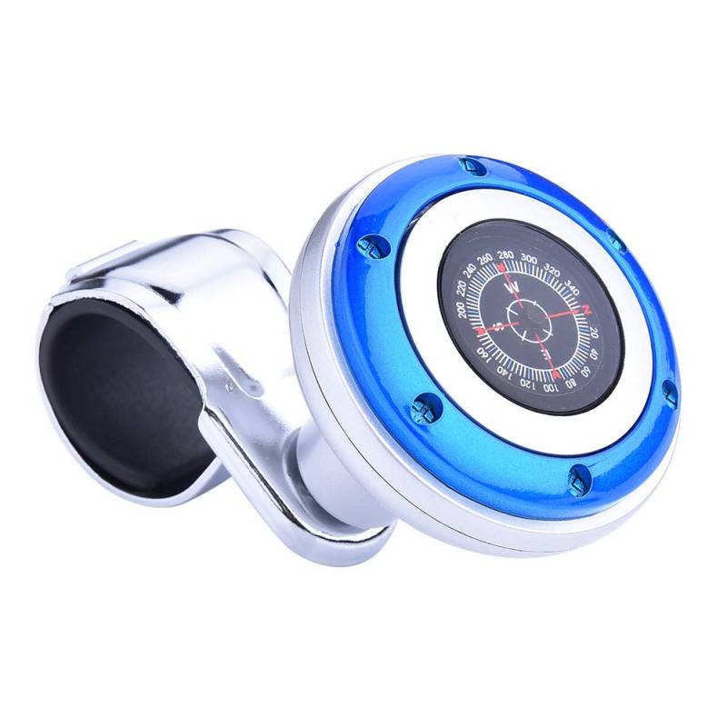 Autolenkrad Drehknopf Spinner Griff Knopf, Auto Lenkrad Drehknopf Lenkradknopf Lenkhilfe Universal Autolenkrad Spinner Knob, Blau von Zhuodingsen