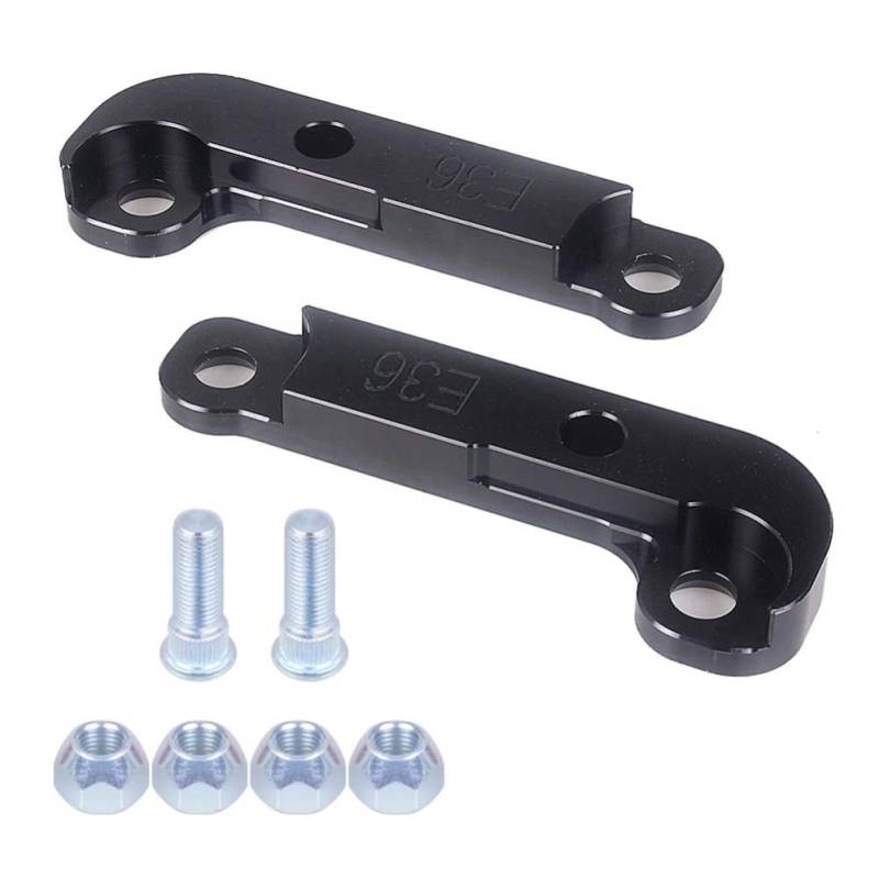 Drift Lock Kit, Auto Drift Adapter Kit Aluminium Schwarz Lenkwinkel Aufsteigender Adapter Lenkrad Lenkschlossadapter Zunehmende Drehwinkel, mit 25% Drehwinkel, Kompatibel mit E36 M3 Lenkarm von Zhuodingsen