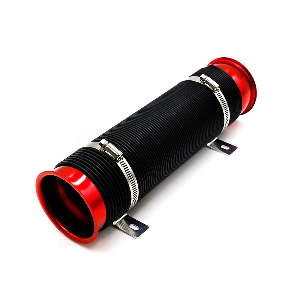 Flexibel Kaltluftschlauch Auto Ansaugschlauch 3 Zoll 76 Mm Lufteinlassschlauch Verstellbarer Auto Ansaugrohr, Rot Flexibel Kaltluftschlauch Auto Ansaugschlauch 3 Zoll 76 Mm Lufteinlassschlauch Verstellbarer Auto Ansaugrohr, Rot von Zhuodingsen