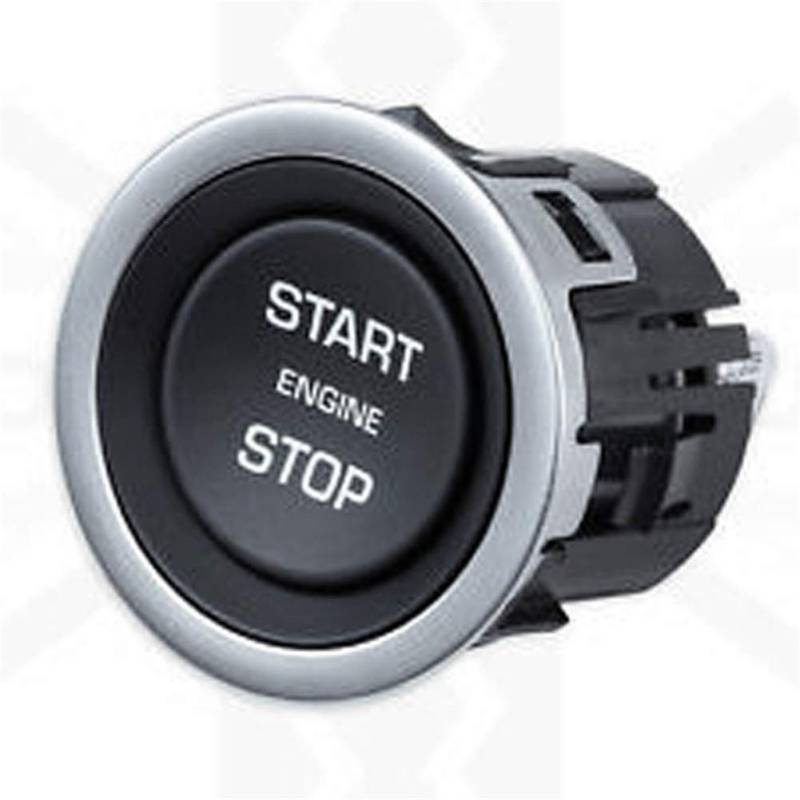 Zhuodingsen Motor Zündschalter, Start Stop Engine Knopf LR094038, Mechanischer Druckknopfschalter, Silber, EIN-AUS von Zhuodingsen