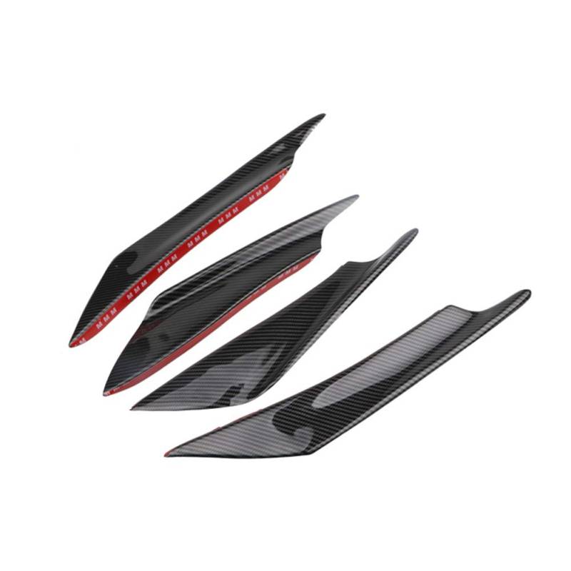 Universal Auto Frontstoßstange Lip Splitter Frontstoßstange Fin Splitter Spoiler Canard Flosse Luftmesser Auto Karosserie Kit Auto Front Flaps Spoiler von Zhuodingsen