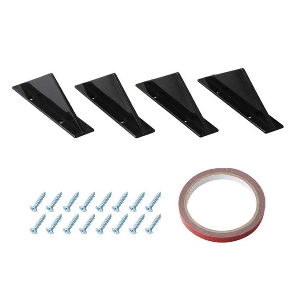 Zhuodingsen 4-teiliges Set Auto-Spoiler, ABS Heckstoßstange Heck Diffusor Haifischflossen-Kit, Styling Spoiler Lippenflügelabscheider, Universal Auto Zubehör Zhuodingsen 4-teiliges Set Auto-Spoiler, ABS Heckstoßstange Heck Diffusor Haifischflossen-Kit, Styling Spoiler Lippenflügelabscheider, Universal Auto Zubehör von Zhuodingsen