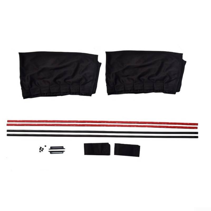 Premium 2 Stück Flügelvorhang Anti-Sonnenschutz Visier für Auto, Van, SUV, mühelose Installation mit doppelseitigem Klebeband von ZiStarlilife
