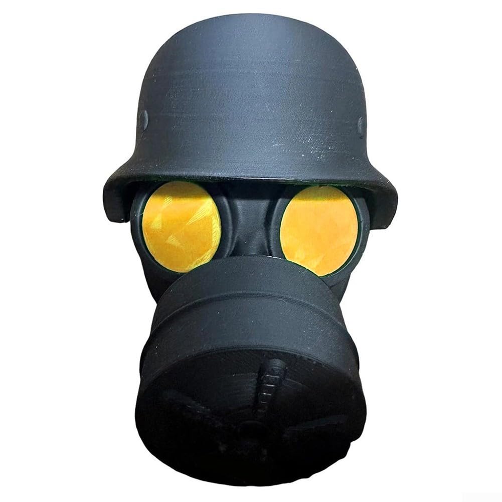 Stilvolle und funktionale Abdeckung für Anhängerkupplung, 3D-gedrucktes Stahlhelm-Design für alle Abschleppbedürfnisse (Gelb) von ZiStarlilife
