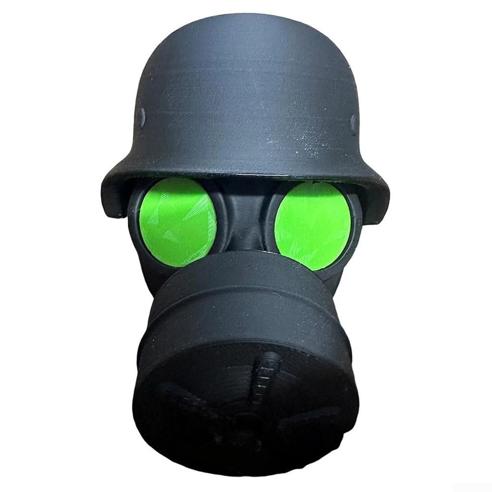 Stilvolle und funktionale Abdeckung für Anhängerkupplung, 3D-gedrucktes Stahlhelm-Design für alle Abschleppbedürfnisse (Hellgrün) von ZiStarlilife