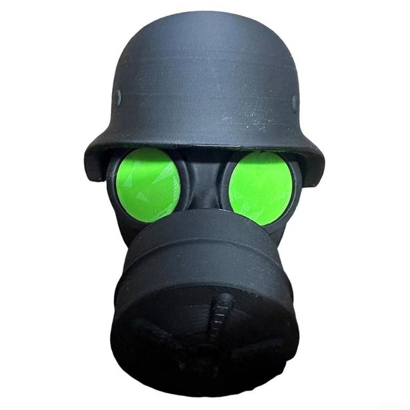 Stilvolle und funktionale Abdeckung für Anhängerkupplung, 3D-gedrucktes Stahlhelm-Design für alle Abschleppbedürfnisse (Hellgrün) von ZiStarlilife