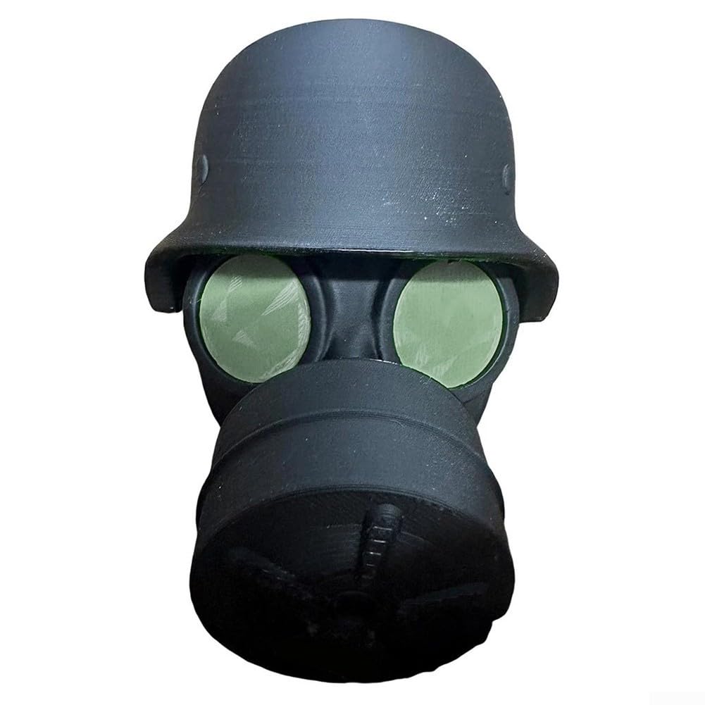 Stilvolle und funktionale Abdeckung für Anhängerkupplung, 3D-gedrucktes Stahlhelm-Design für alle Abschleppbedürfnisse (dunkelgrün) von ZiStarlilife