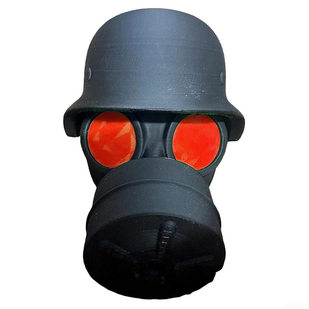 Stilvolle und funktionale Abdeckung für Anhängerkupplung, 3D-gedrucktes Stahlhelm-Design für alle Abschleppbedürfnisse (rot) von ZiStarlilife