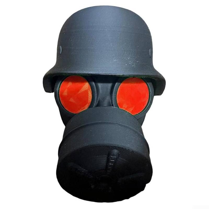 Stilvolle und funktionale Abdeckung für Anhängerkupplung, 3D-gedrucktes Stahlhelm-Design für alle Abschleppbedürfnisse (rot) von ZiStarlilife