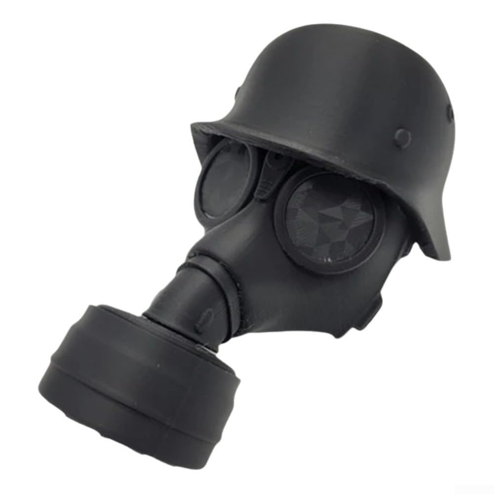 Stilvolle und funktionale Abdeckung für Anhängerkupplung, 3D-gedrucktes Stahlhelm-Design für alle Abschleppbedürfnisse (schwarz) von ZiStarlilife