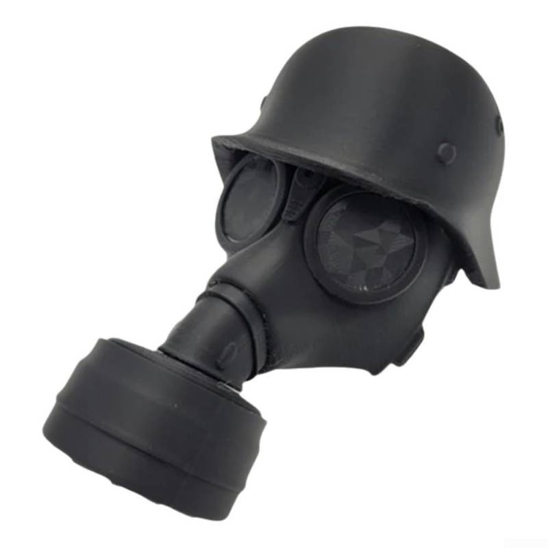 Stilvolle und funktionale Abdeckung für Anhängerkupplung, 3D-gedrucktes Stahlhelm-Design für alle Abschleppbedürfnisse (schwarz) von ZiStarlilife
