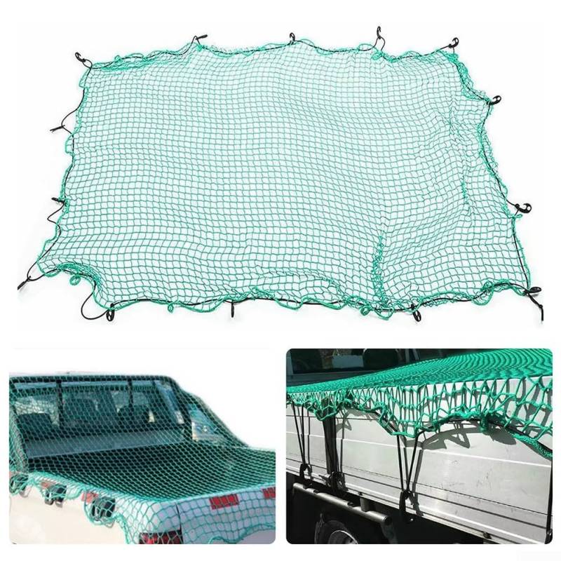 ZiStarlilife Frachtnetz, robustes Schutznetz mit elastischem Seil für LKW, Bett, Anhänger, Fallabdeckung, Nylon-Netz, Sicherheitsrückhaltesystem, mehrere (1,5 × 1,5 m) von ZiStarlilife