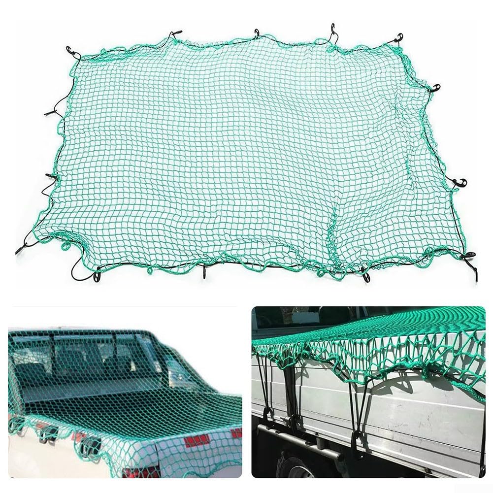 ZiStarlilife Gepäcknetz, strapazierfähig, Schutznetz mit elastischem Seil für LKW, Bett, Anhänger, Fallabdeckung, Nylon-Netz, Sicherheits-Rückhaltesystem, mehrere (3 x 4 m) von ZiStarlilife