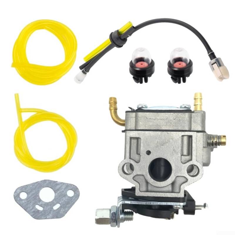 Zilimontt PRB26 Vergaser-Kit für Laubbläser EB770RT EB770 PB-770H PB-770T A021003942 A021003941 mit Dichtung Kraftstoffleitung für Grundierung Schutzabdeckung Montage von Zilimontt