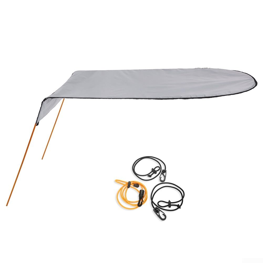 Zilimontt Tragbares Kajaks, Kanu, Sonnenschutz, Oxford-Stoff, wasserdicht, für Einzelperson, 125 x 80 x 65 cm, UV-Schutz für Outdoor, Wassersport, Bootfahren (grau) von Zilimontt