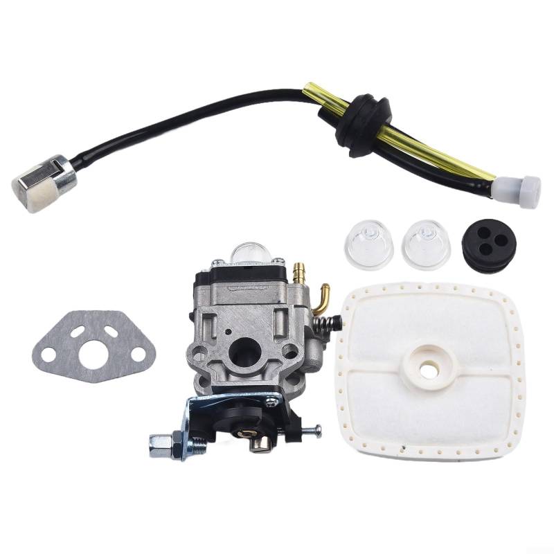 Zilimontt Vergaser-Kit für SRM310 SRM310S SRM311 SRM311S SRM311U SRM261U SRM280U Rasentrimmer, komplettes Ersatz-Set mit Dichtungstülle, Kraftstoffleitungsteile von Zilimontt