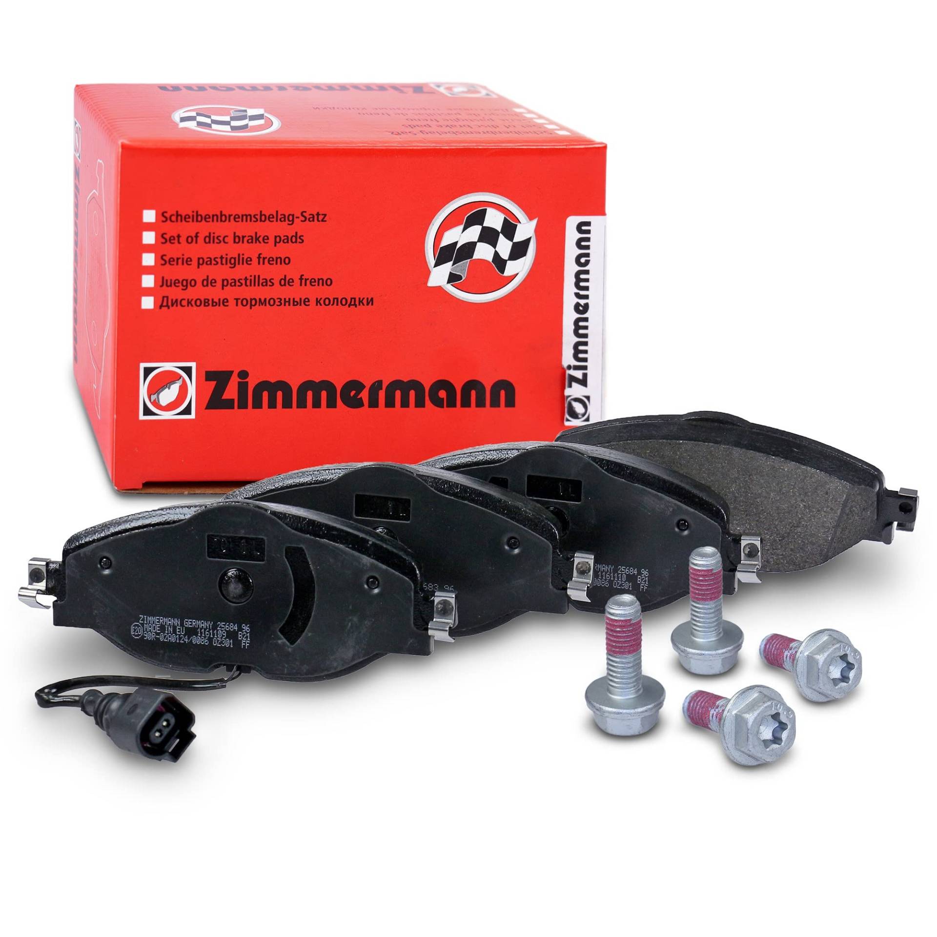 1x ORIGINAL ZIMMERMANN BREMSBELÄGE BREMSKLÖTZE BREMSBELAGSATZ MIT VWK VORNE 1x ORIGINAL ZIMMERMANN BREMSBELÄGE BREMSKLÖTZE BREMSBELAGSATZ MIT VWK VORNE von Zimmermann
