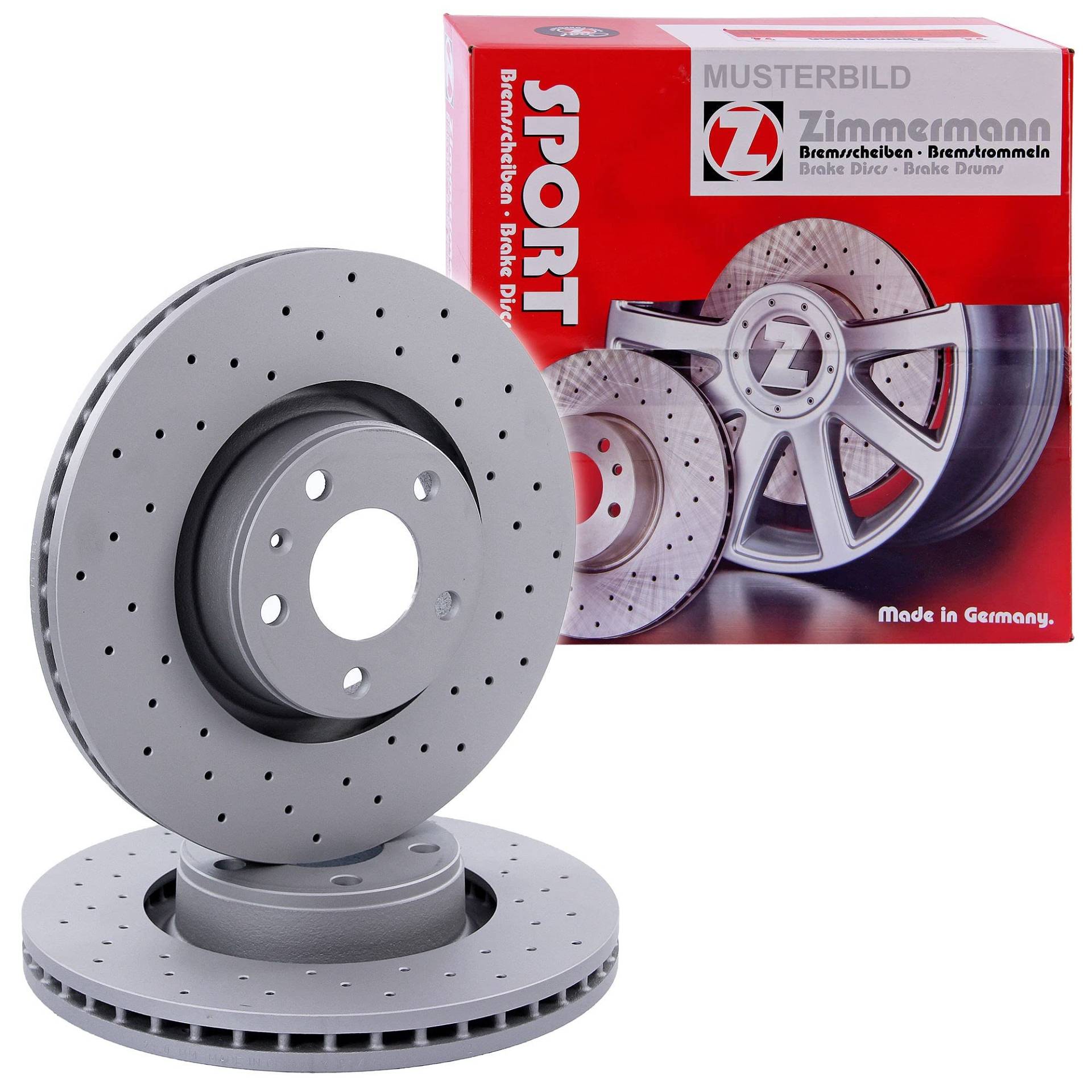 2x ORIGINAL ZIMMERMANN SPORT-BREMSSCHEIBE SATZ BREMSSCHEIBEN COAT Z BREMSEN VORNE Ø300 BELÜFTET GELOCHT 2x ORIGINAL ZIMMERMANN SPORT-BREMSSCHEIBE SATZ BREMSSCHEIBEN COAT Z BREMSEN VORNE Ø300 BELÜFTET GELOCHT von Zimmermann