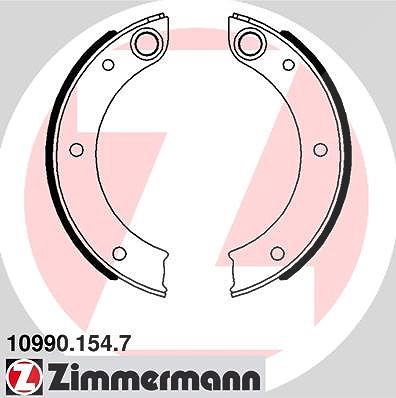 Zimmermann Bremsbackensatz, Feststellbremse [Hersteller-Nr. 10990.154.7] für Porsche von Zimmermann