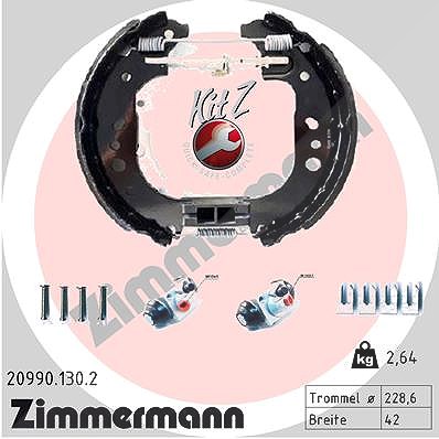Zimmermann Bremsbackensatz [Hersteller-Nr. 20990.130.2] für Renault von Zimmermann