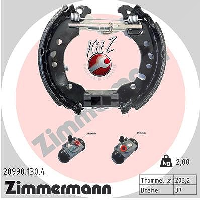 Zimmermann Bremsbackensatz [Hersteller-Nr. 20990.130.4] für Smart von Zimmermann