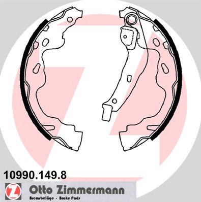 Bremsbackensatz Hinterachse Zimmermann 10990.149.8 von Zimmermann