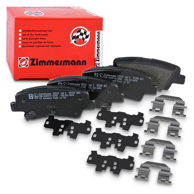 Zimmermann Bremsbelagsatz hinten [Hersteller-Nr. 25337.160.2] für Hyundai, Kia, Renault von Zimmermann