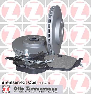 Zimmermann Bremsensatz hinten [Hersteller-Nr. 640.4221.00] für Opel, Saab von Zimmermann