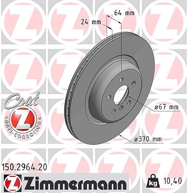 Zimmermann Bremsscheibe [Hersteller-Nr. 150.2964.20] für Alpina, BMW von Zimmermann