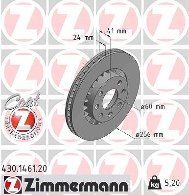 Zimmermann Bremsscheibe [Hersteller-Nr. 430.1461.20] für Gm Korea, Opel von Zimmermann