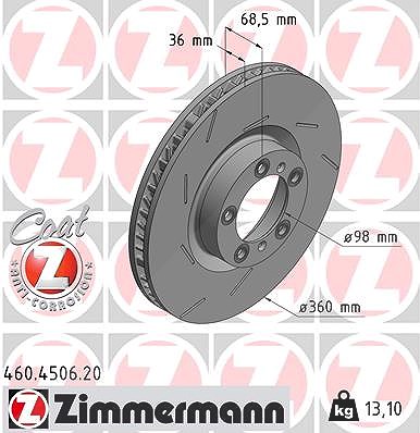Zimmermann Bremsscheibe [Hersteller-Nr. 460.4506.20] für Porsche von Zimmermann