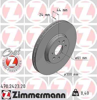 Zimmermann Bremsscheibe [Hersteller-Nr. 470.2423.20] für Renault von Zimmermann
