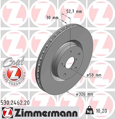 Zimmermann Bremsscheibe [Hersteller-Nr. 530.2462.20] für Subaru von Zimmermann