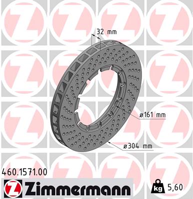 Bremsscheibe Vorderachse links Zimmermann 460.1571.00 Bremsscheibe Vorderachse links Zimmermann 460.1571.00 von Zimmermann