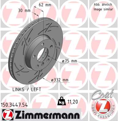 Bremsscheibe Zimmermann 150.3447.54 Bremsscheibe Zimmermann 150.3447.54 von Zimmermann