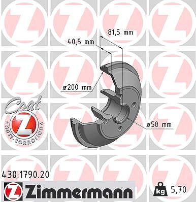 Zimmermann Bremstrommel [Hersteller-Nr. 430.1790.20] für Opel von Zimmermann