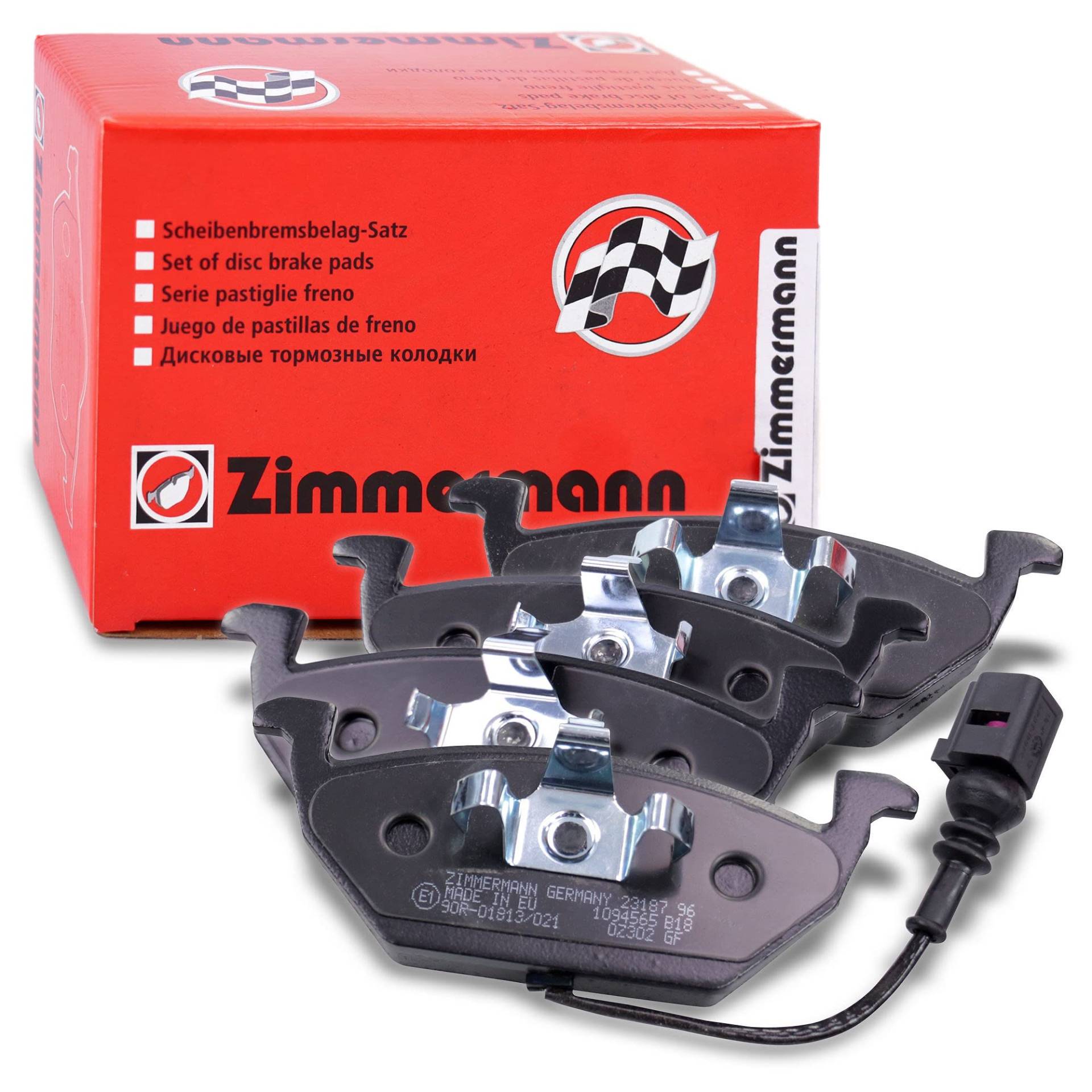 ZIMMERMANN 23131.195.1 Serie Bremsbelagsatz, Hinten mit Vorbereitung Sensoren, Gewichte von Ausgleich von Zimmermann