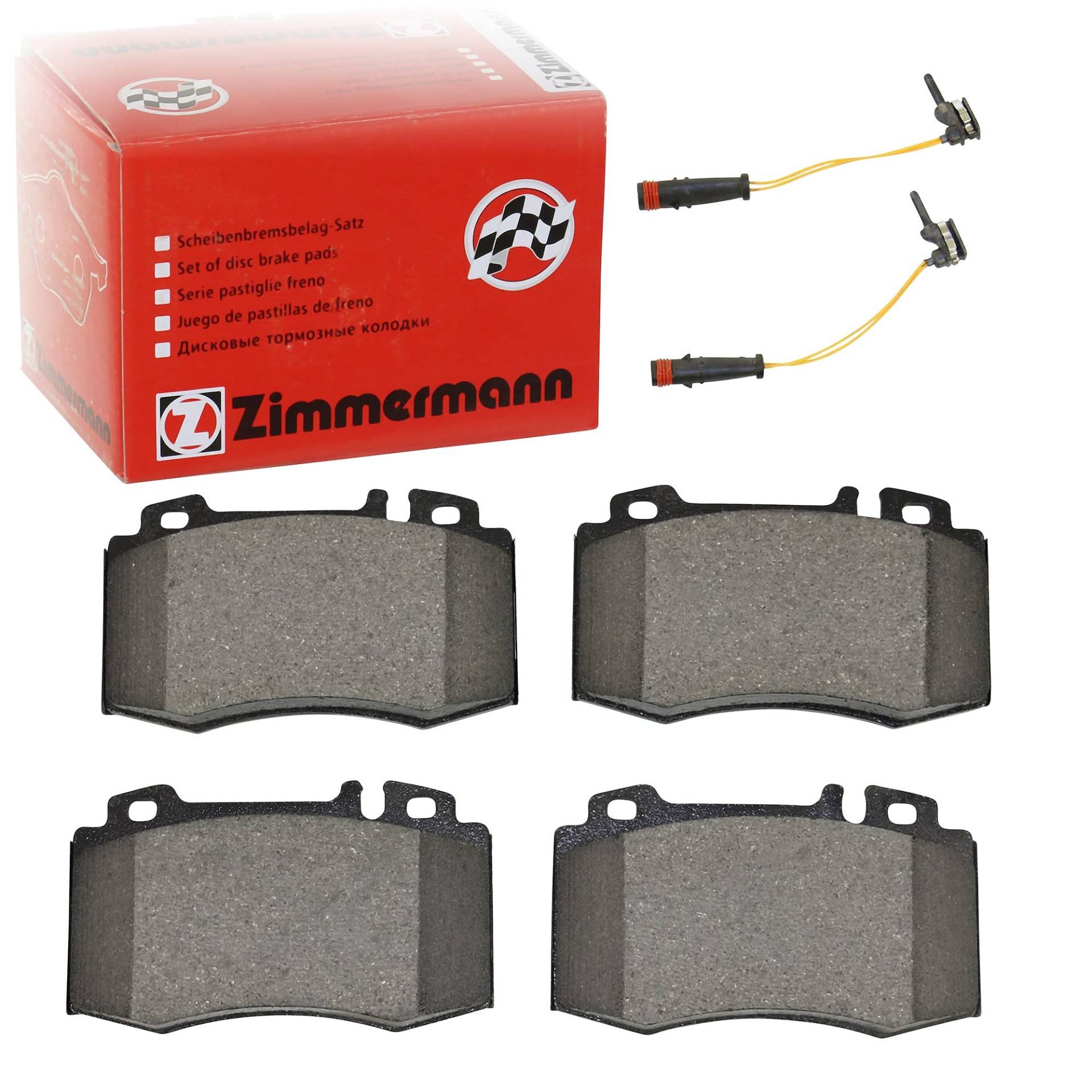 ZIMMERMANN 23271.175.2 Serie Bremsbeläge, vorne, 2 Sensoren, inklusive Platte dämpfend, inklusive Zubehör von Zimmermann