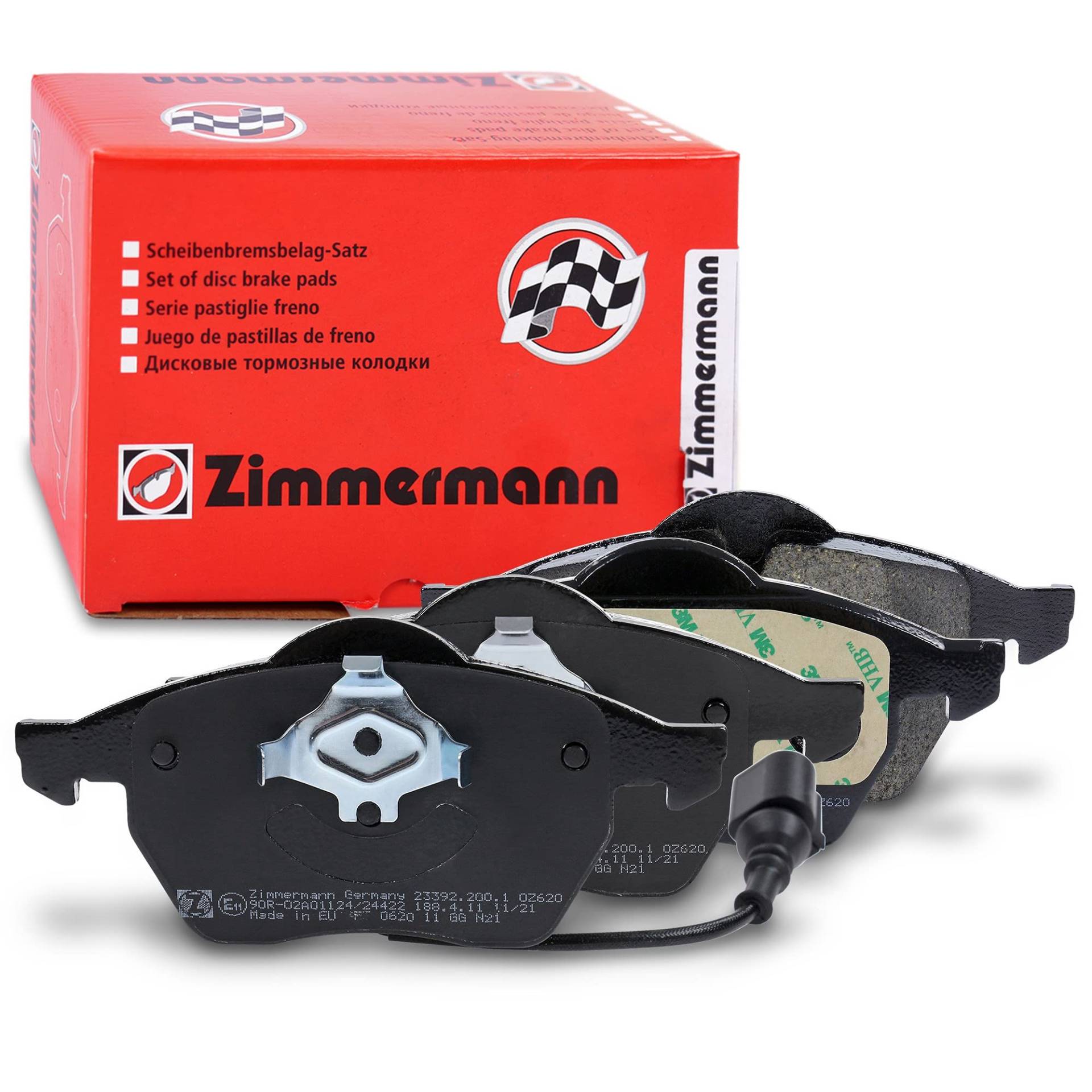 ZIMMERMANN 23392.200.1 Serie Bremsbeläge, vorne, 1 Sensor, inklusive Platte dämpfend ZIMMERMANN 23392.200.1 Serie Bremsbeläge, vorne, 1 Sensor, inklusive Platte dämpfend von Zimmermann