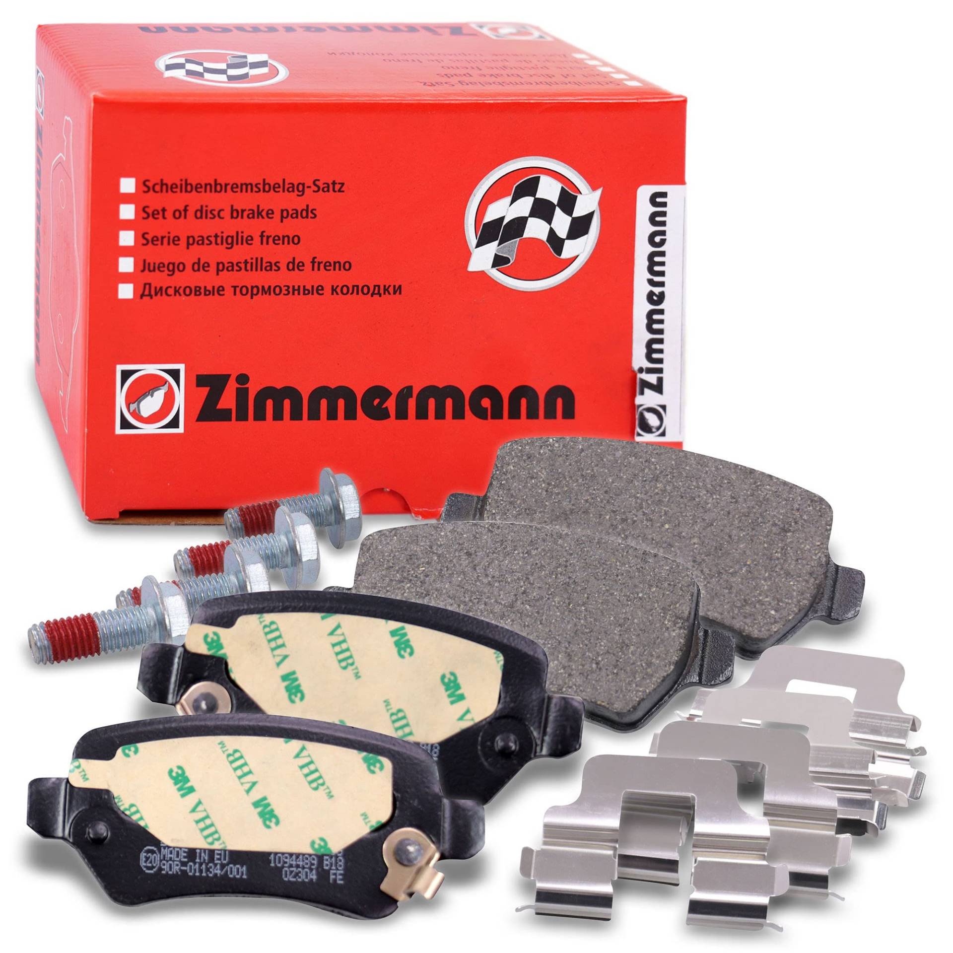 ZIMMERMANN 23417.150.1 Serie Bremsbelagsatz, Hinten, inklusive Platte dämpfend von Zimmermann