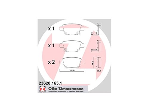 ZIMMERMANN 23620.165.1 Serie Bremsbelagsatz, Hinten, 2 Sensoren Akustische, inklusive Platte dämpfend ZIMMERMANN 23620.165.1 Serie Bremsbelagsatz, Hinten, 2 Sensoren Akustische, inklusive Platte dämpfend von Zimmermann