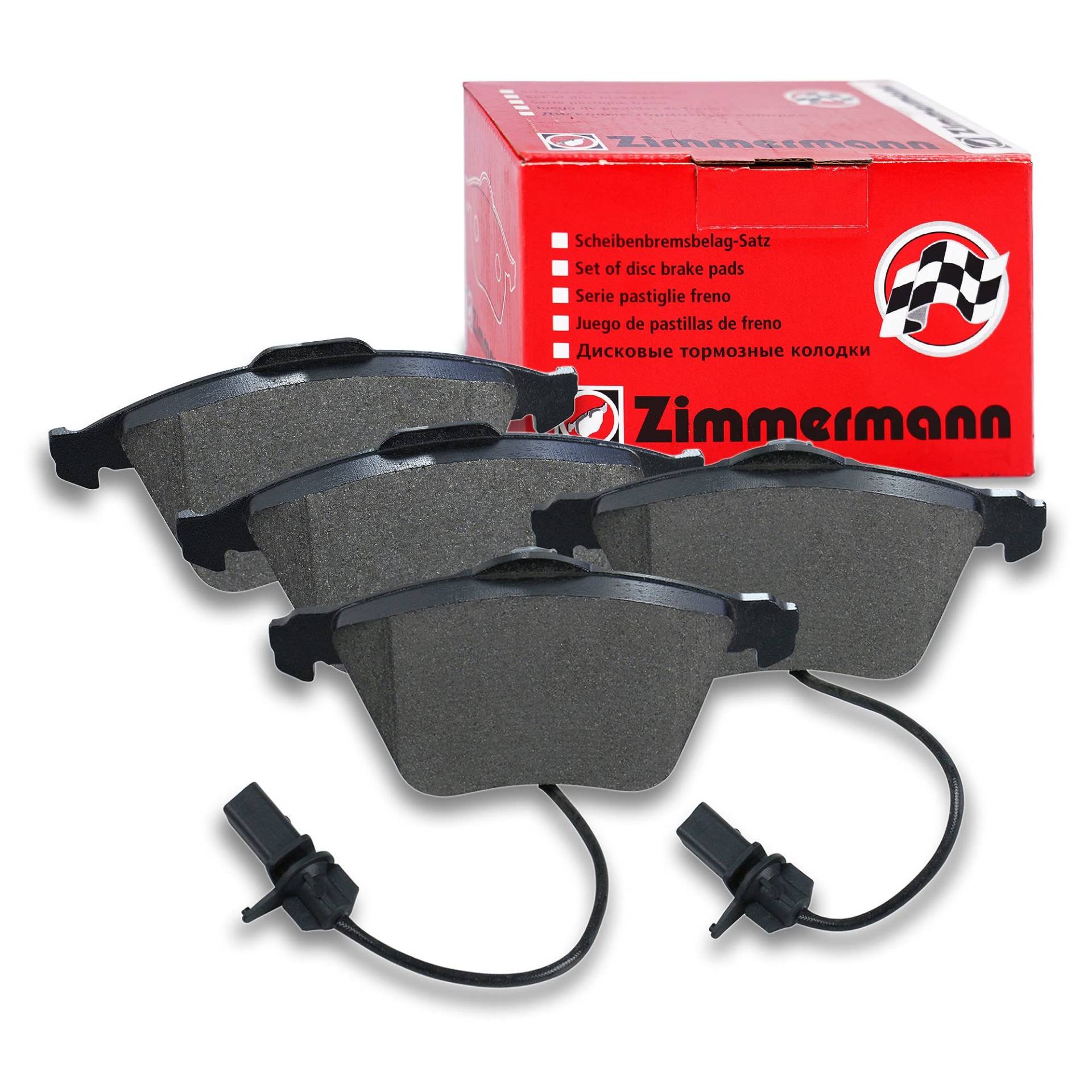 ZIMMERMANN 23762.200.1 Serie Bremsbeläge, vorne, 2 Sensoren, inklusive Platte dämpfend von Zimmermann