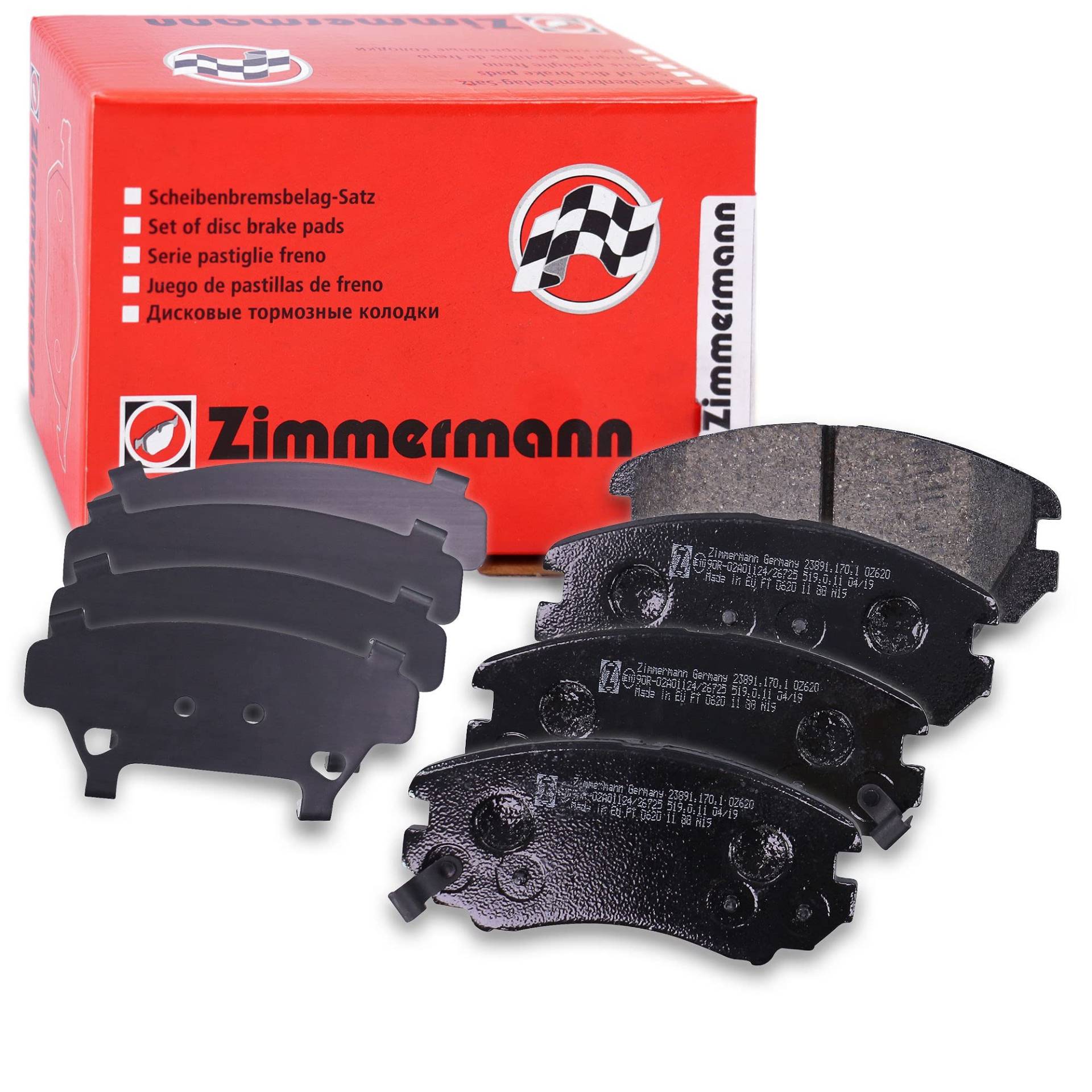 ZIMMERMANN 23891.170.1 Serie Bremsbeläge, vorne, 2 Sensoren Akustische ZIMMERMANN 23891.170.1 Serie Bremsbeläge, vorne, 2 Sensoren Akustische von Zimmermann