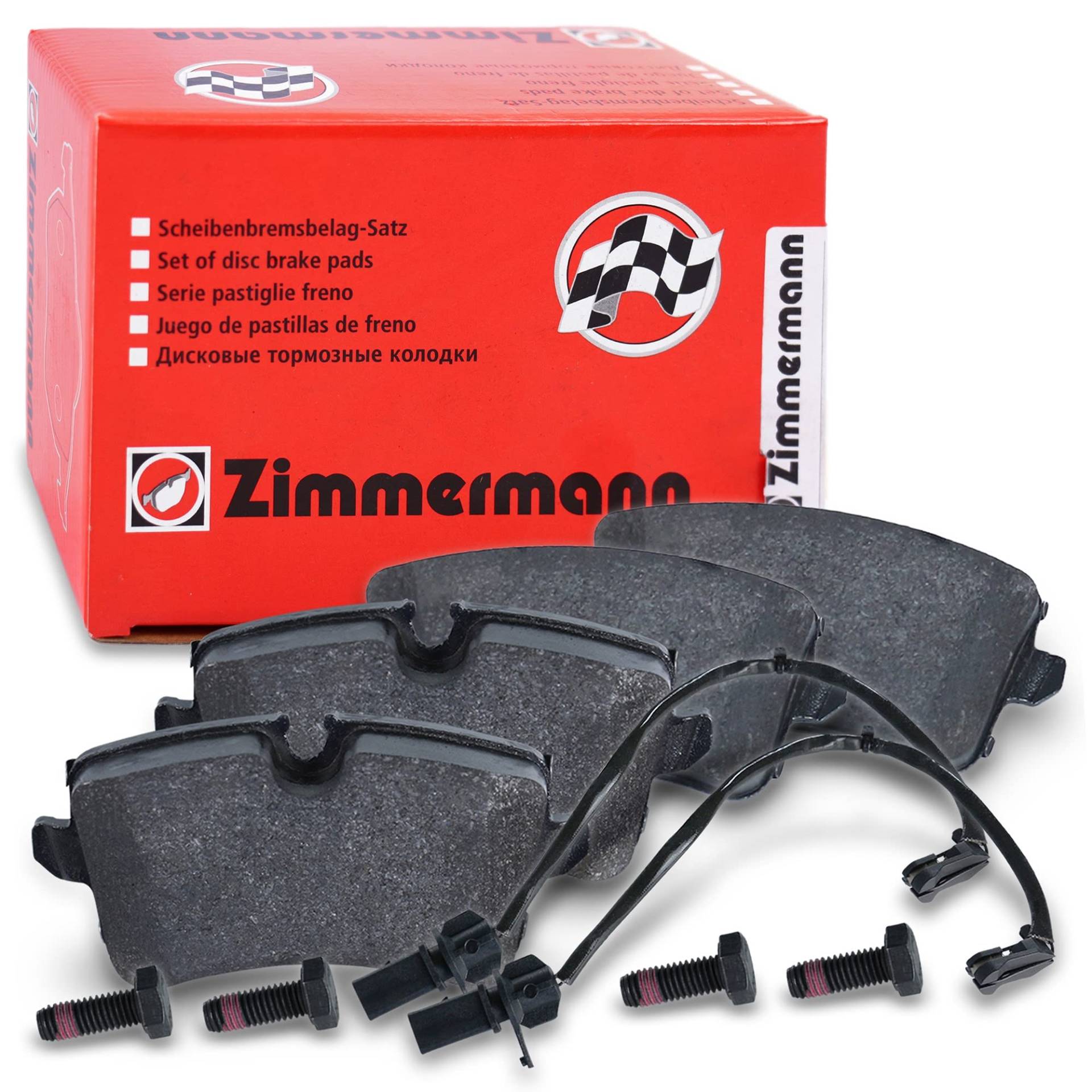 ZIMMERMANN 25214.175.2 Serie Bremsbeläge, vorne, 2 Sensoren, inklusive Platte dämpfend, inklusive Zubehör von Zimmermann