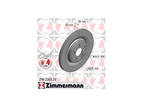 ZIMMERMANN 290.2265.20 Bremsscheibe, hinten, Coat Z von Zimmermann
