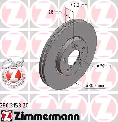 ZIMMERMANN Bremsscheibe HONDA 280.3158.20 45251S1AE00,45251S1AE20,45251S1AE40 Bremsscheiben,Scheibenbremsen ZIMMERMANN Bremsscheibe HONDA 280.3158.20 45251S1AE00,45251S1AE20,45251S1AE40 Bremsscheiben,Scheibenbremsen von Zimmermann