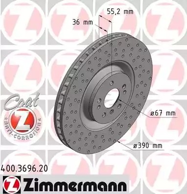 ZIMMERMANN Bremsscheibe MERCEDES-BENZ 400.3696.20 1644210712,A1644210712 Bremsscheiben,Scheibenbremsen ZIMMERMANN Bremsscheibe MERCEDES-BENZ 400.3696.20 1644210712,A1644210712 Bremsscheiben,Scheibenbremsen von Zimmermann
