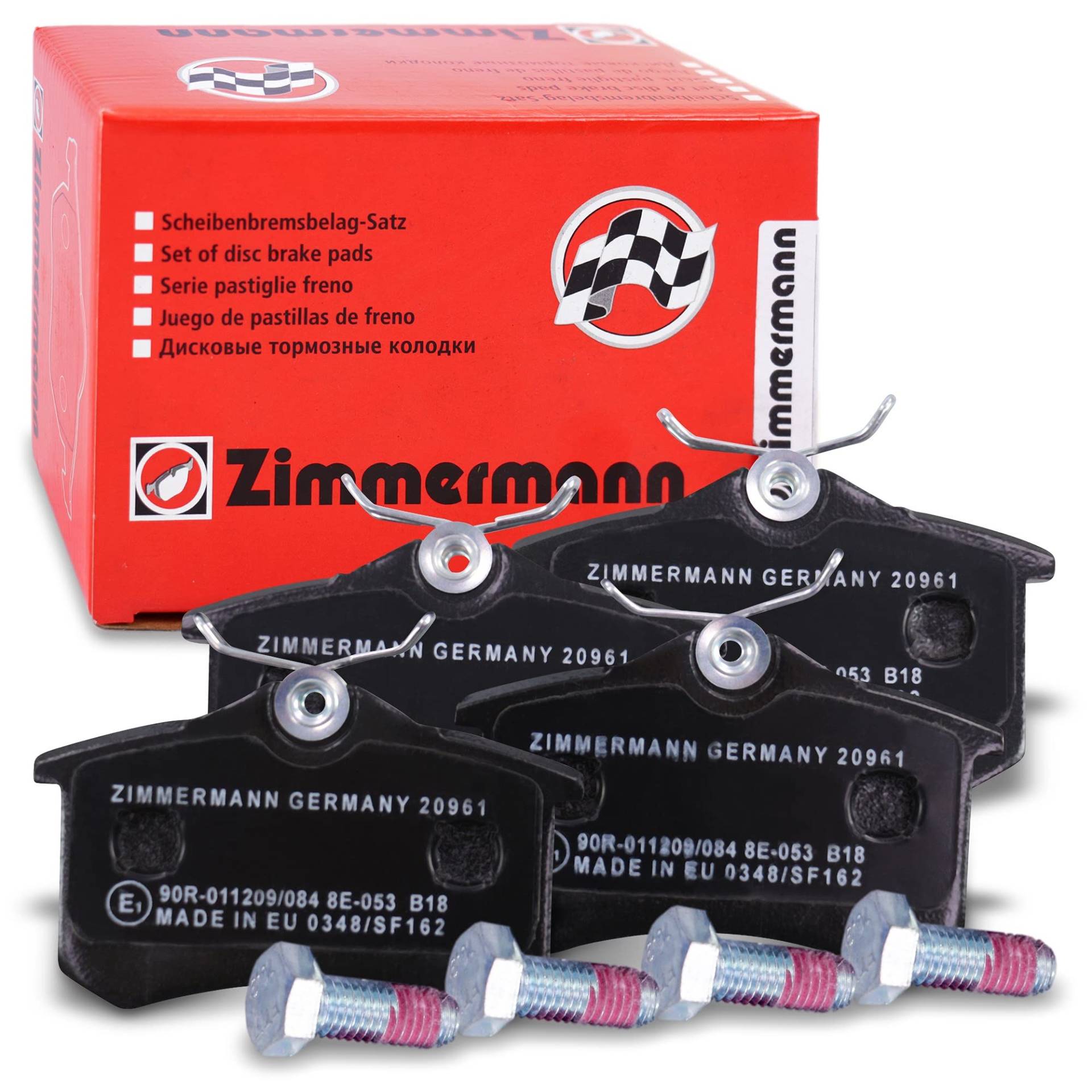 Zimmermann 20961.172.1 Bremsbelagsatz, hinten, inklusive vibrationshemmender Platte Zimmermann 20961.172.1 Bremsbelagsatz, hinten, inklusive vibrationshemmender Platte von Zimmermann